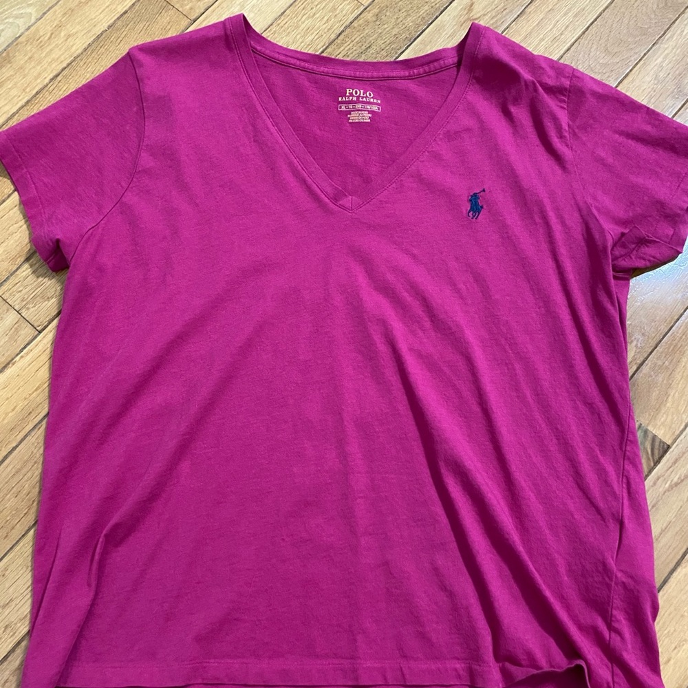 Magenta Polo Ralph Lauren Tshirt